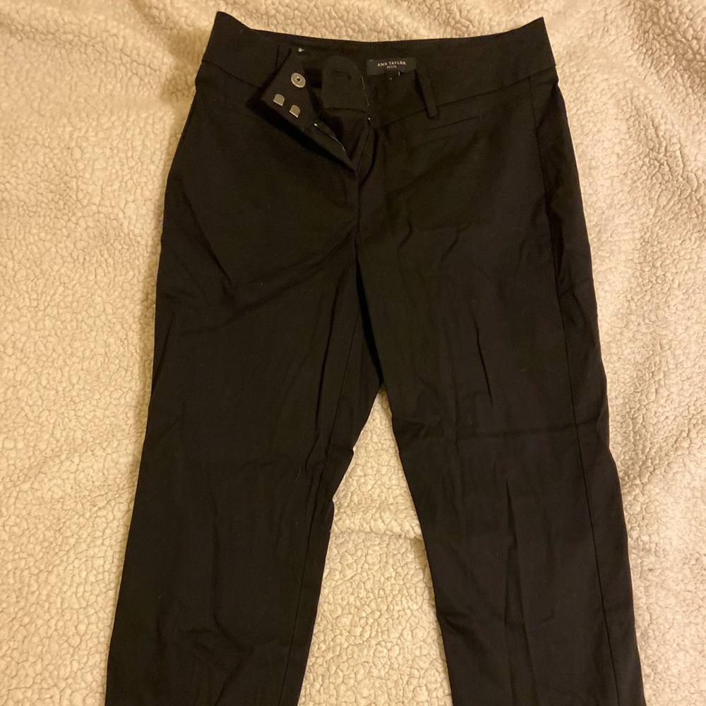 Ann Taylor LOFT black trousers pants